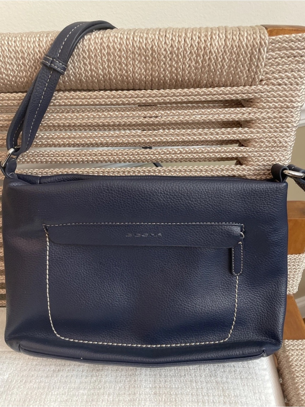 italian d donna Leather Crossbody Bag